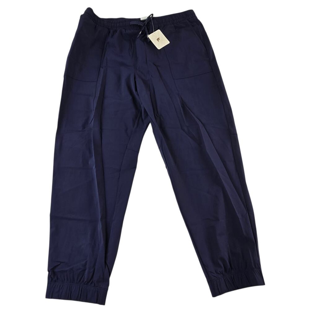 Fabletics Mens The One Jogger Navy Blue Size XL Short Athletic Stretch Pockets